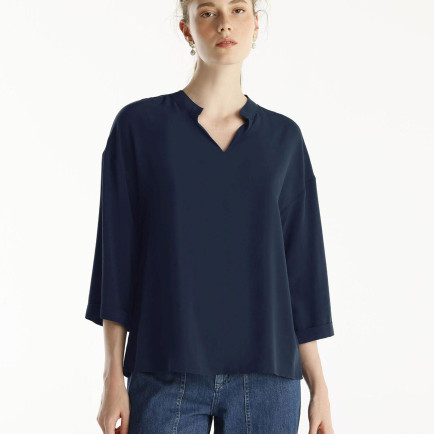 YARGICI Yaka Detaylı Bluz YARGICI Yaka Detaylı Bluz