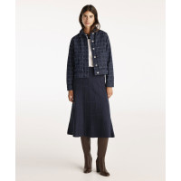 YARGICI Dekorlu Diz Altı Triko Etek YARGICI Dekorlu Diz Altı Triko Etek