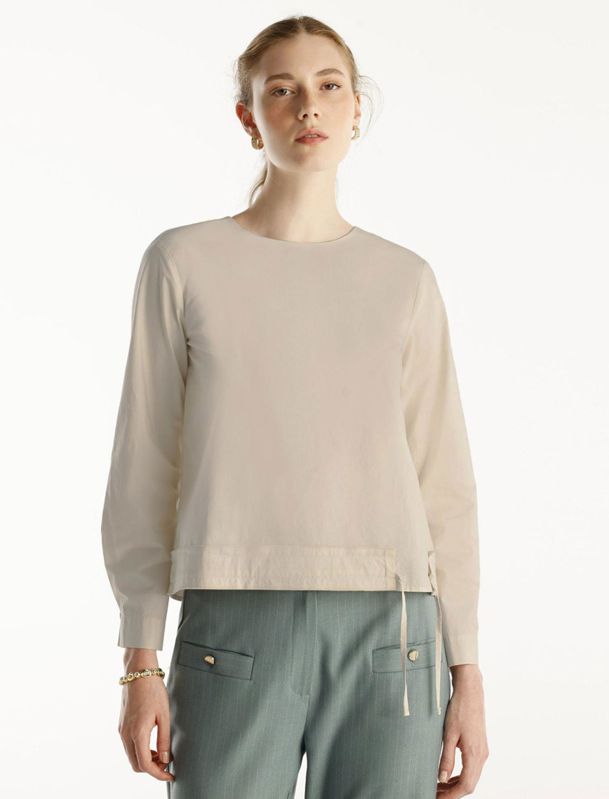 YARGICI Önü Bağlama Detaylı Bluz YARGICI Önü Bağlama Detaylı Bluz