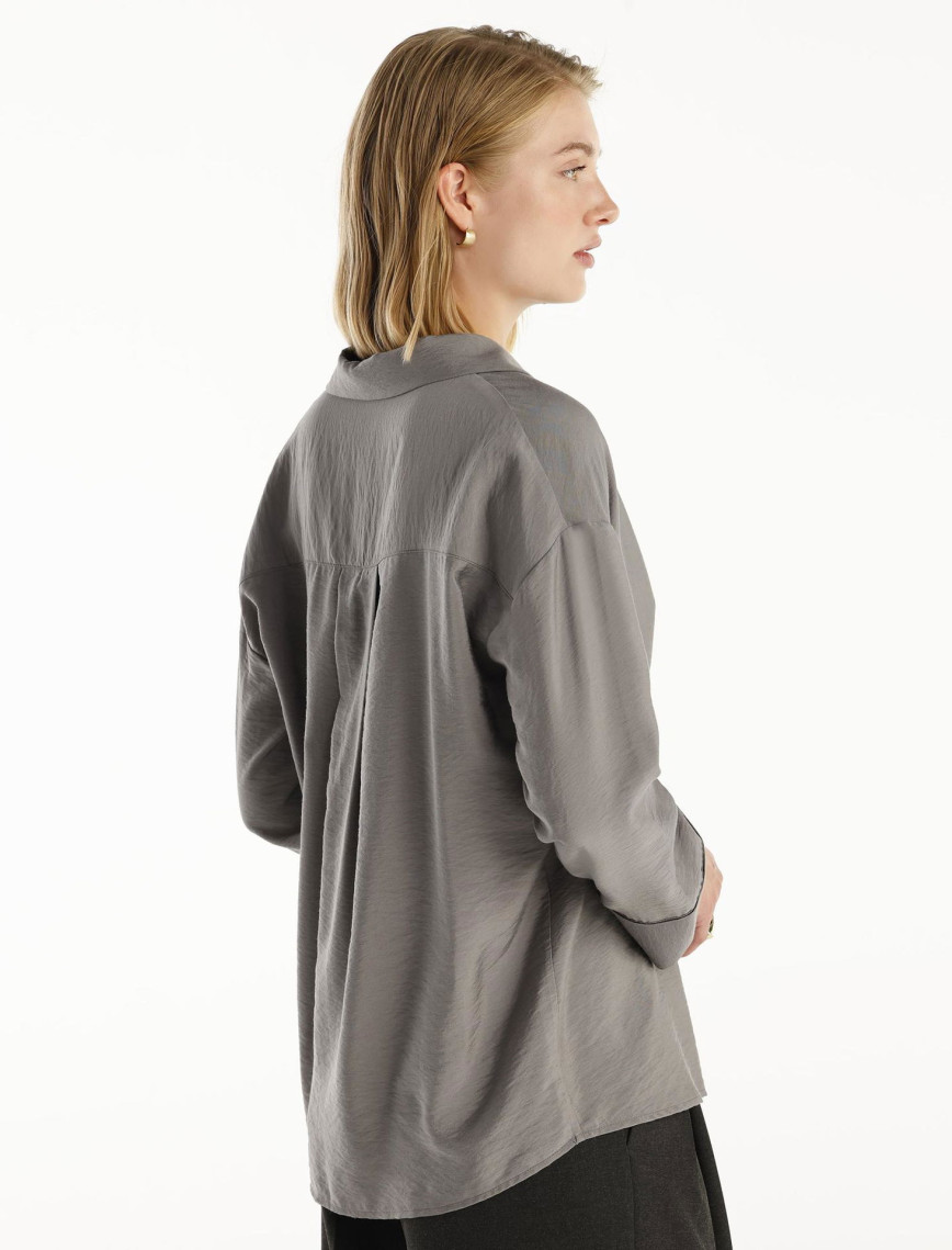 YARGICI Bol Kesim Kruvaze Ceket YARGICI Bol Kesim Kruvaze Ceket