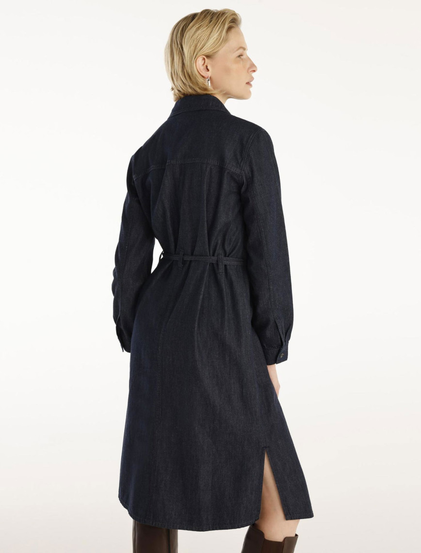 YARGICI Kemer Detaylı Denim Elbise YARGICI Kemer Detaylı Denim Elbise