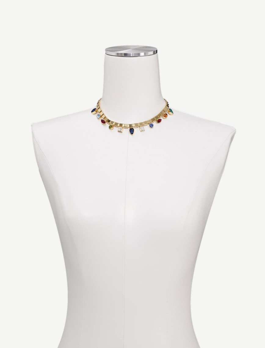 YARGICI Renkli Cam Taş Kolye YARGICI Renkli Cam Taş Kolye