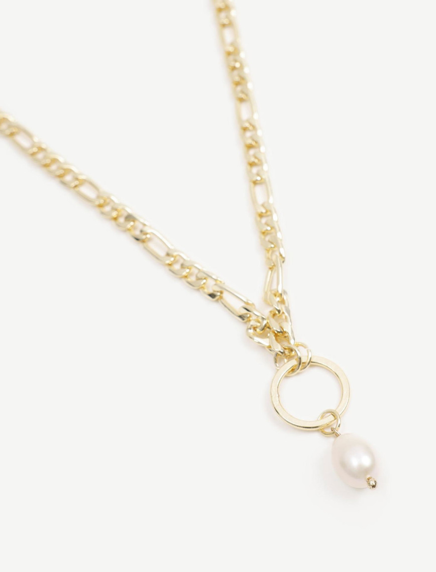 YARGICI İnci Uçlu Zincir Kolye YARGICI İnci Uçlu Zincir Kolye