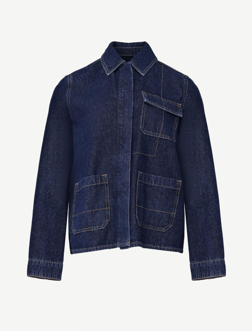 YARGICI Normal Kesim Dikiş Detaylı Denim Ceket