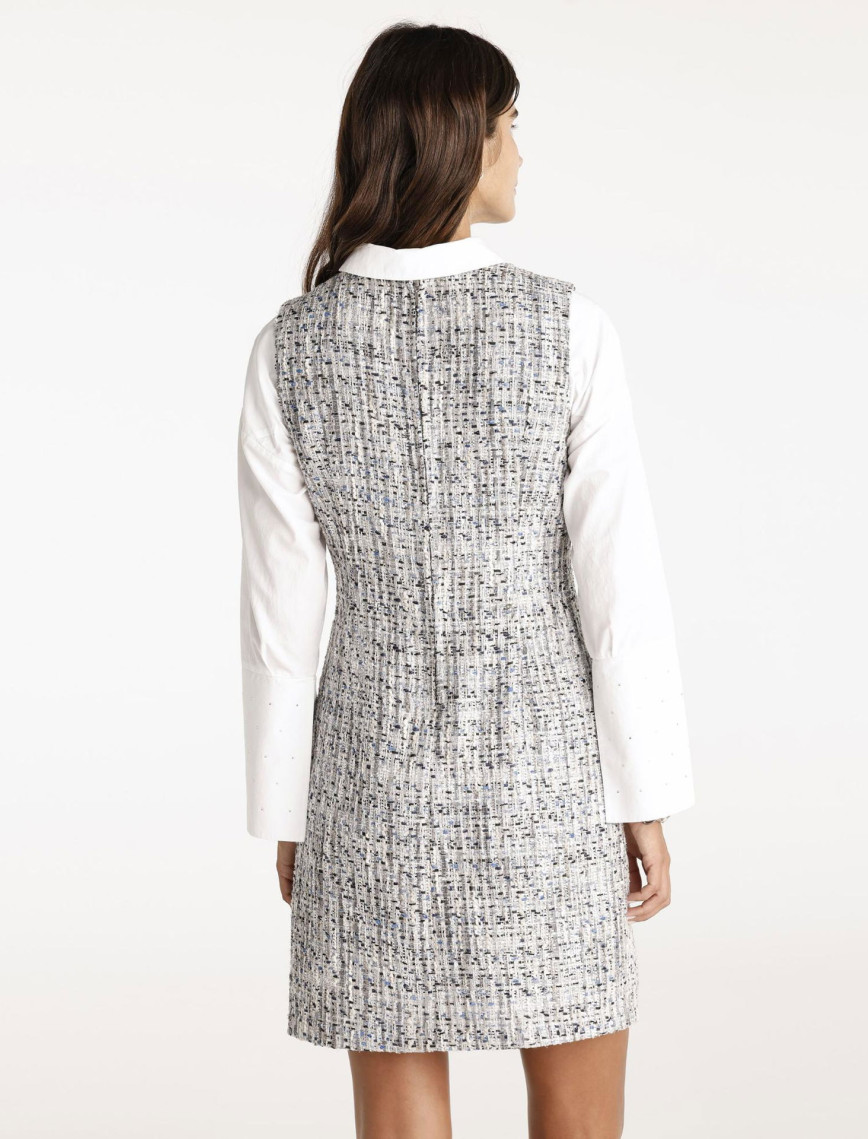 YARGICI V Yakalı Kolsuz Mini Elbise YARGICI V Yakalı Kolsuz Mini Elbise