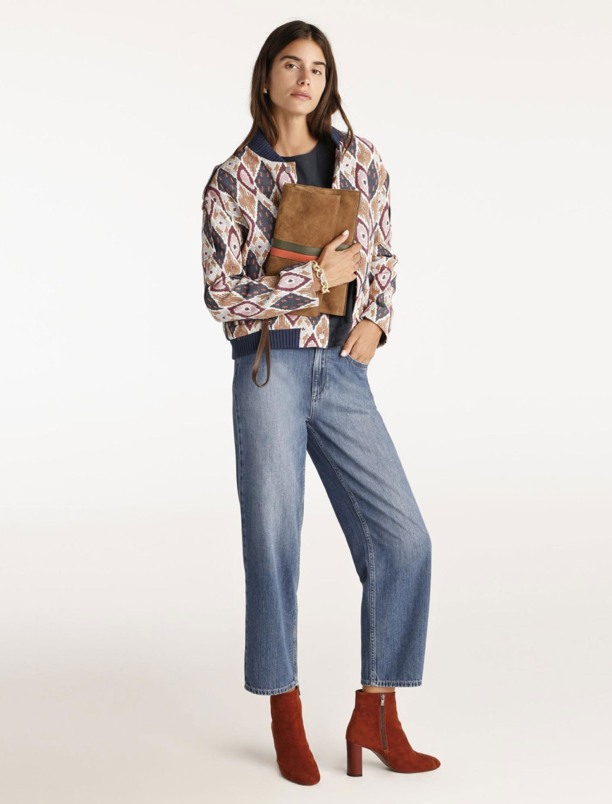 YARGICI Kol Detaylı Bomber Ceket YARGICI Kol Detaylı Bomber Ceket