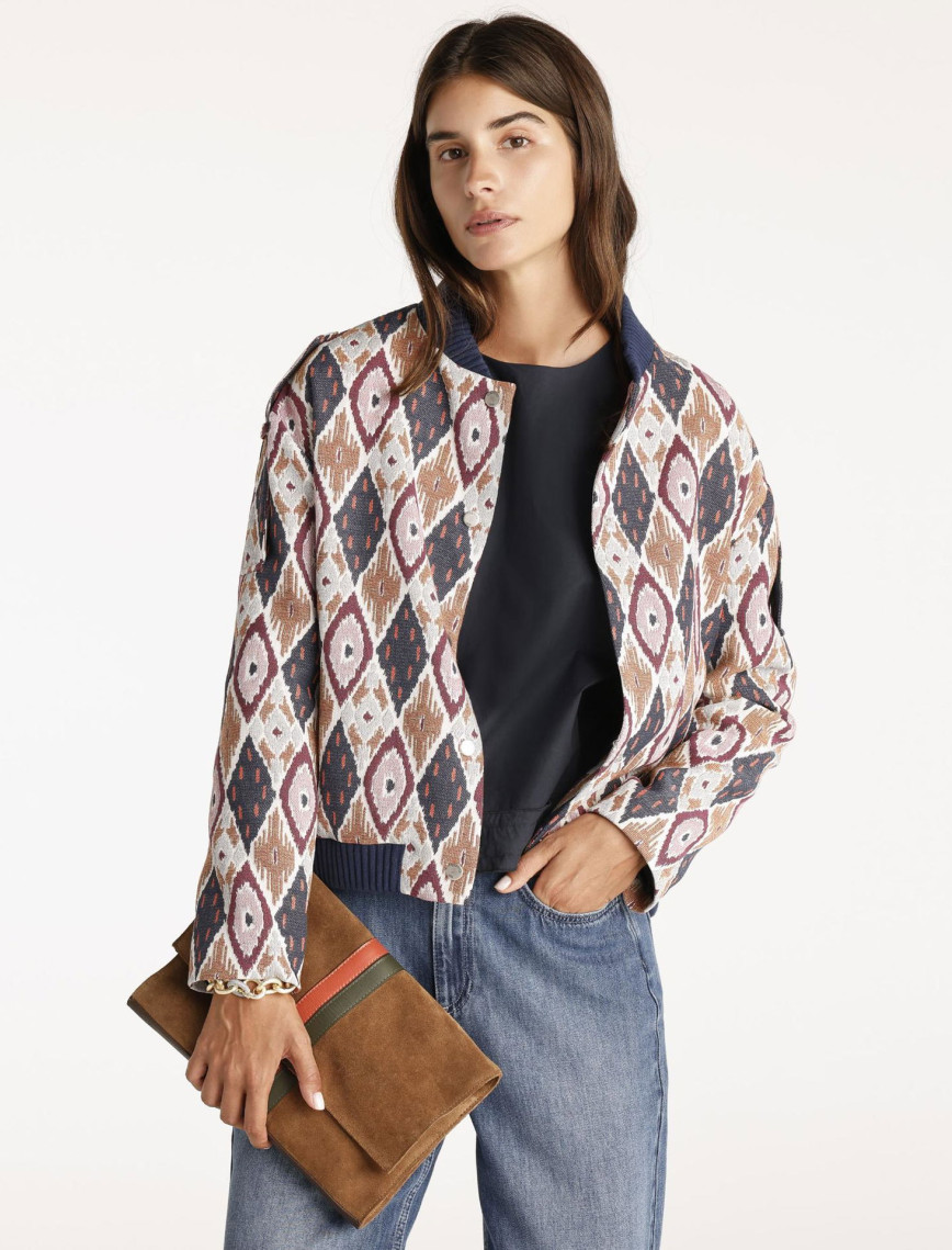 YARGICI Kol Detaylı Bomber Ceket YARGICI Kol Detaylı Bomber Ceket