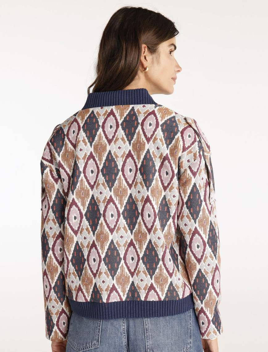 YARGICI Kol Detaylı Bomber Ceket YARGICI Kol Detaylı Bomber Ceket