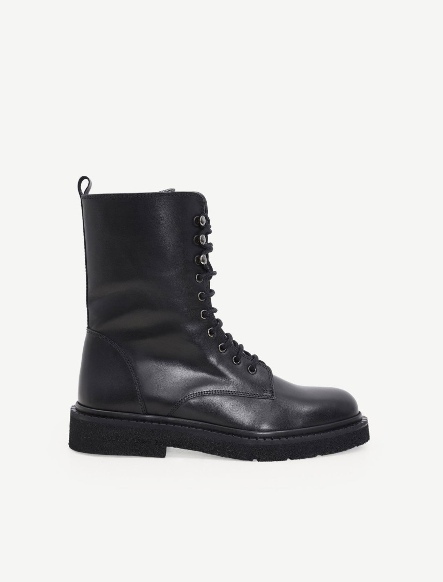 YARGICI Taş Detaylı Deri Bağcıklı Bot YARGICI Taş Detaylı Deri Bağcıklı Bot