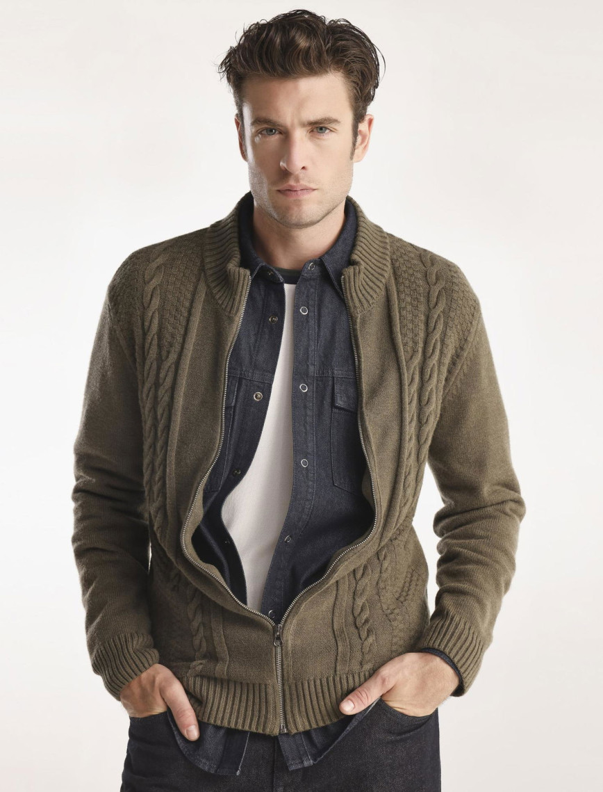 YARGICI Fermuarlı Triko Hırka YARGICI Fermuarlı Triko Hırka