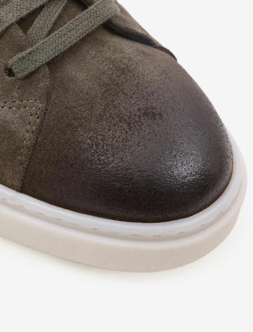 YARGICI Örgü Detaylı Deri Sneakers YARGICI Örgü Detaylı Deri Sneakers