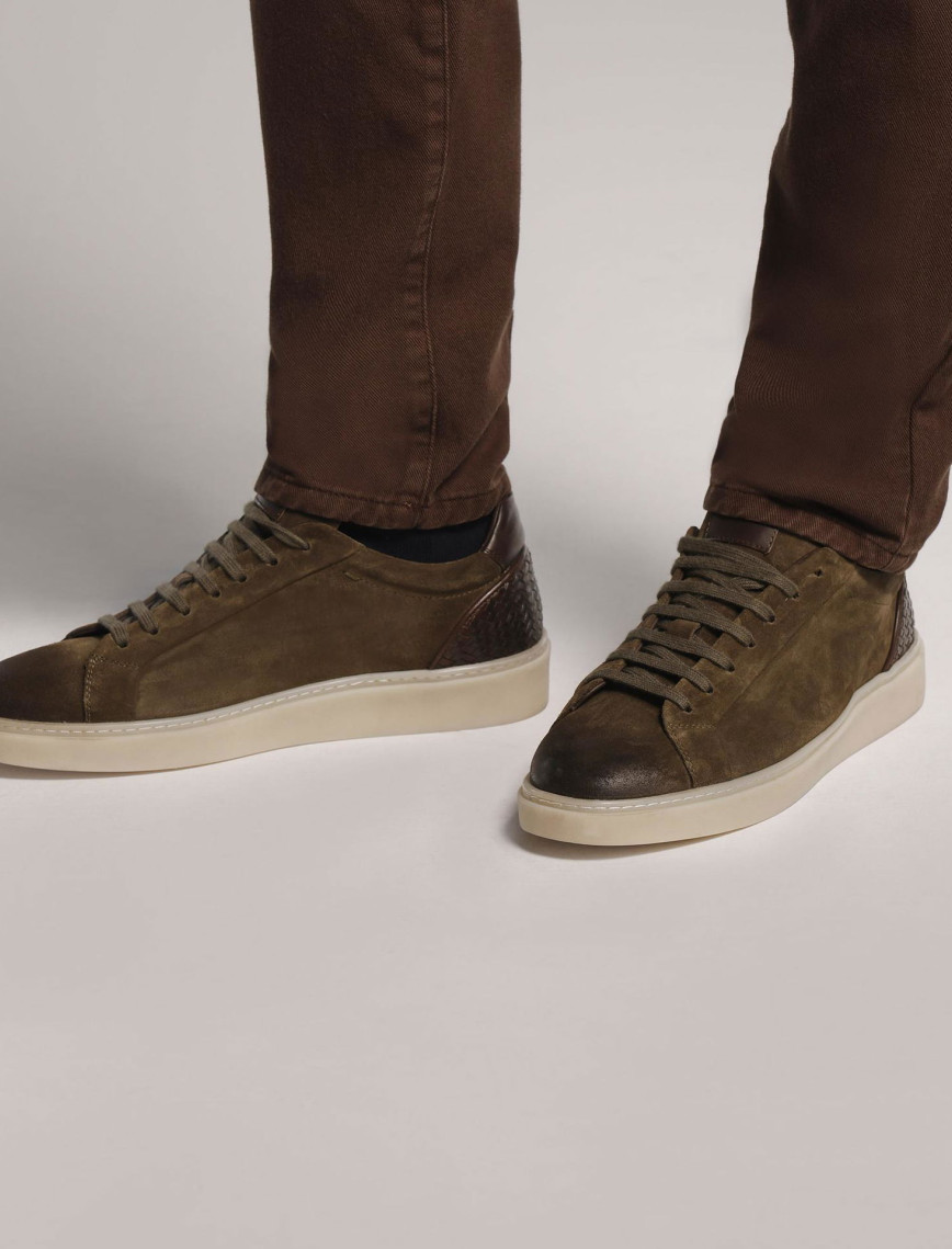 YARGICI Örgü Detaylı Deri Sneakers YARGICI Örgü Detaylı Deri Sneakers