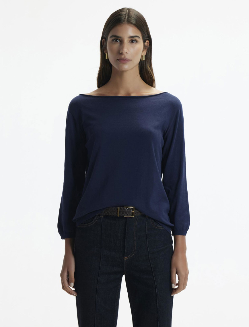 YARGICI Kayık Yaka 3/4 Triko YARGICI Kayık Yaka 3/4 Triko