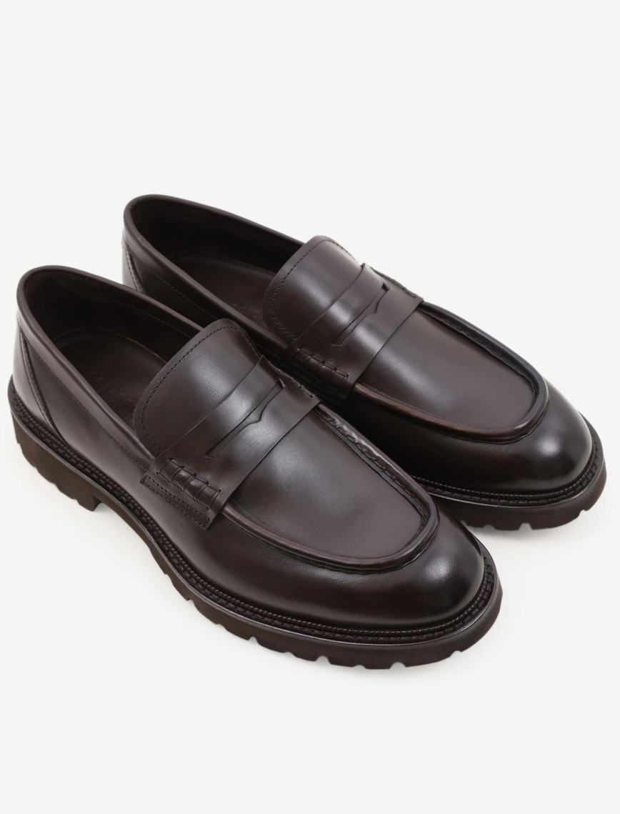 YARGICI Kalın Tabanlı Deri Loafer YARGICI Kalın Tabanlı Deri Loafer