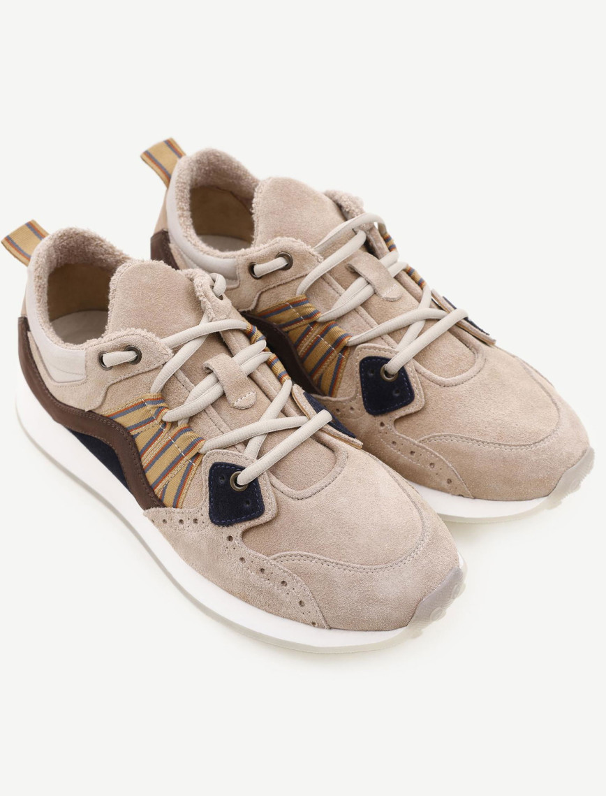 YARGICI Grogren Detaylı Deri Sneaker YARGICI Grogren Detaylı Deri Sneaker