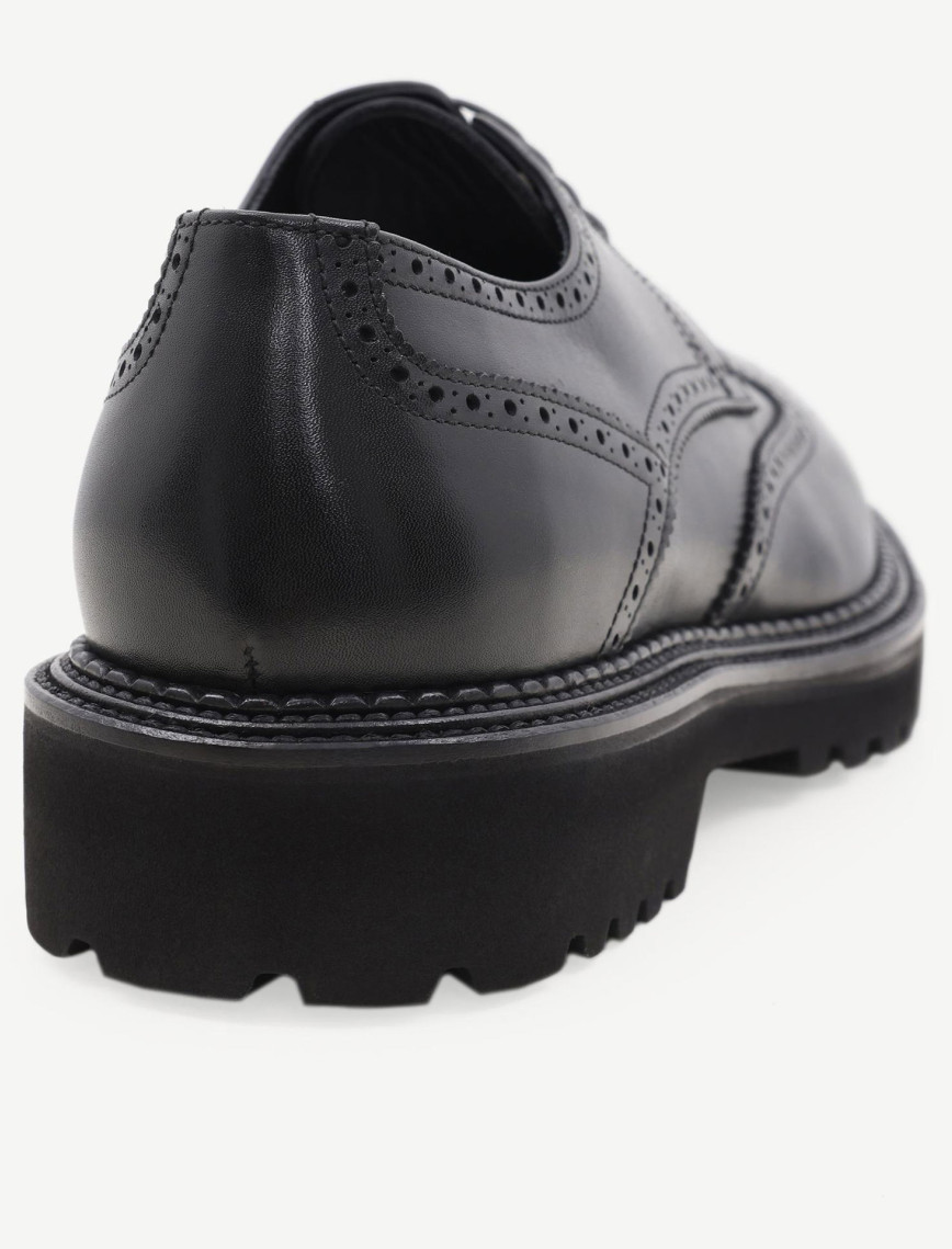 YARGICI Zımba Detaylı Deri Bağlı Ayakkabı YARGICI Zımba Detaylı Deri Bağlı Ayakkabı