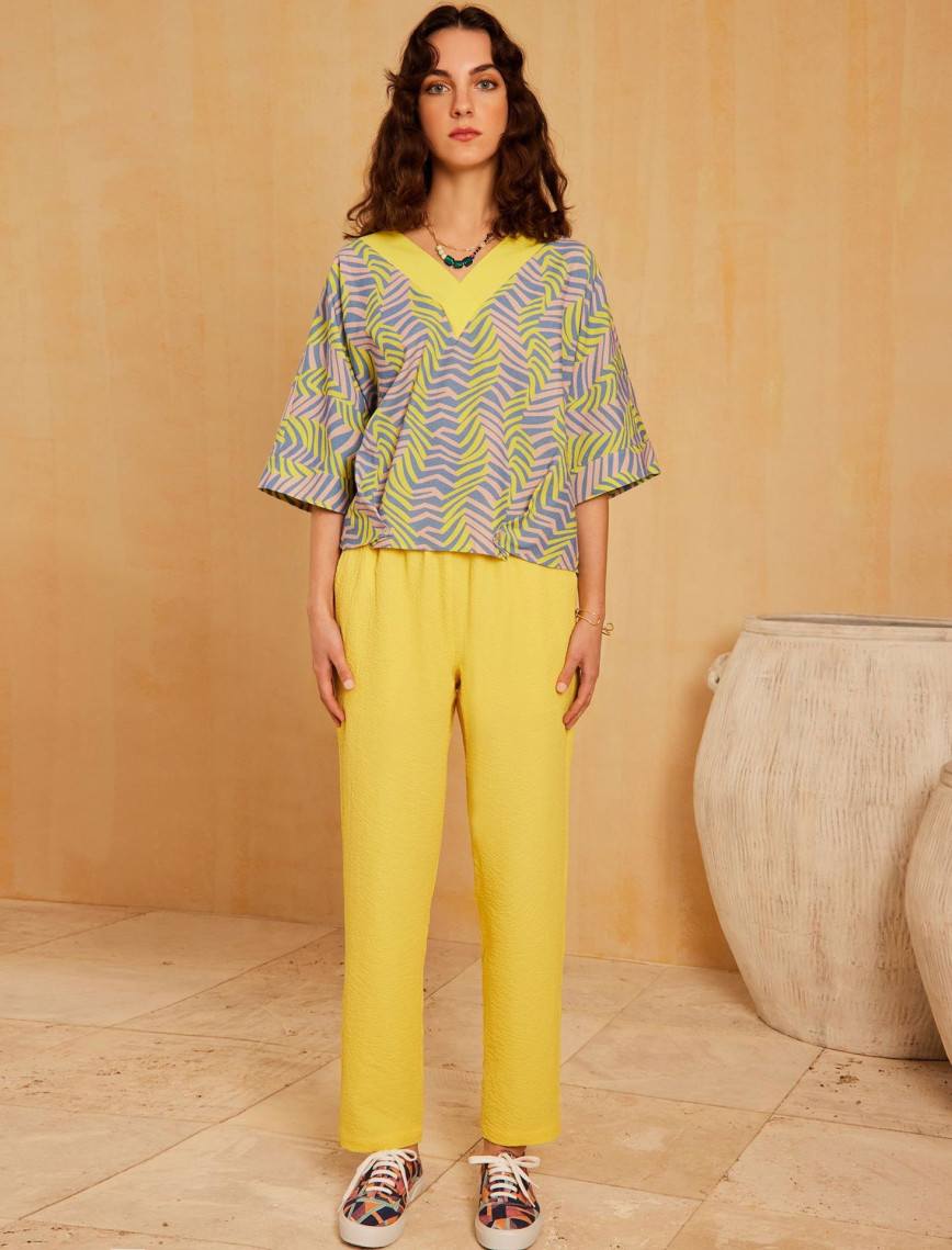 YARGICI Lastik Detaylı Pantolon YARGICI Lastik Detaylı Pantolon