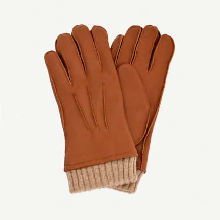 YARGICI Triko Detaylı Erkek Deri Eldiven YARGICI Triko Detaylı Erkek Deri Eldiven