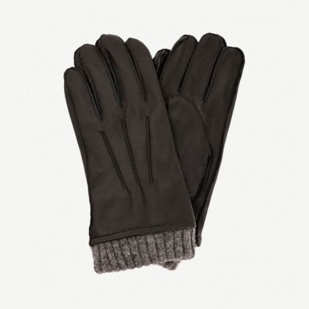 YARGICI Triko Detaylı Erkek Deri Eldiven YARGICI Triko Detaylı Erkek Deri Eldiven