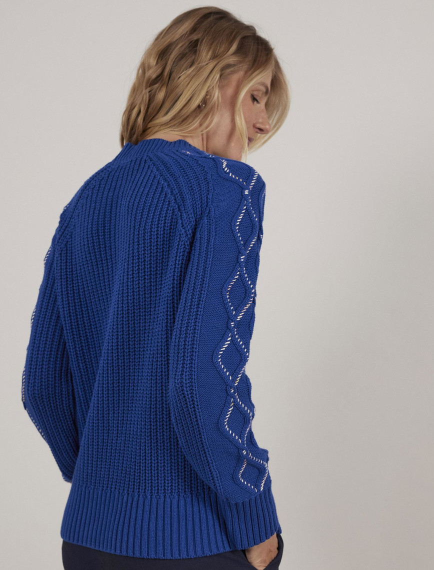 Kontrast Detaylı Triko Kontrast Detaylı Triko