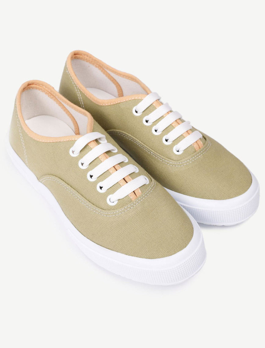 YARGICI Düz Renk Kumaş Sneaker YARGICI Düz Renk Kumaş Sneaker