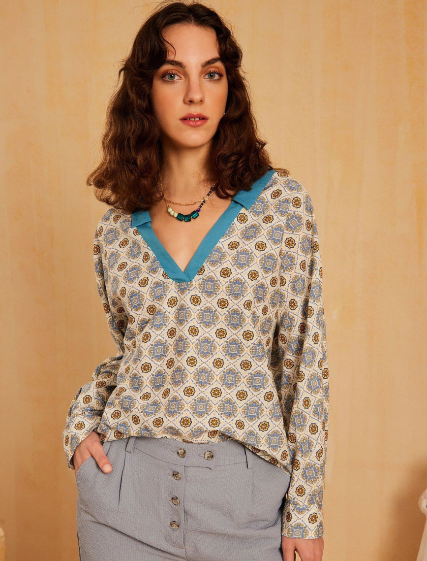 Yaka Detaylı Gömlek Yaka Detaylı Gömlek