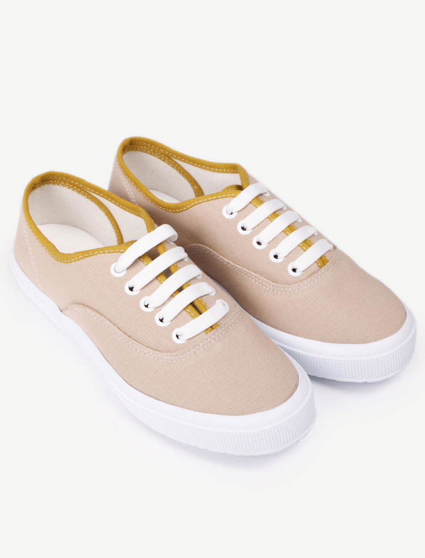 YARGICI Düz Renk Kumaş Sneaker YARGICI Düz Renk Kumaş Sneaker