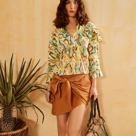 Kırma Detaylı Gömlek Kırma Detaylı Gömlek