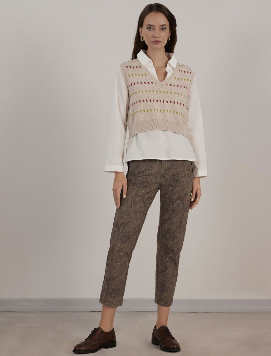 V Yakalı Yelek V Yakalı Yelek