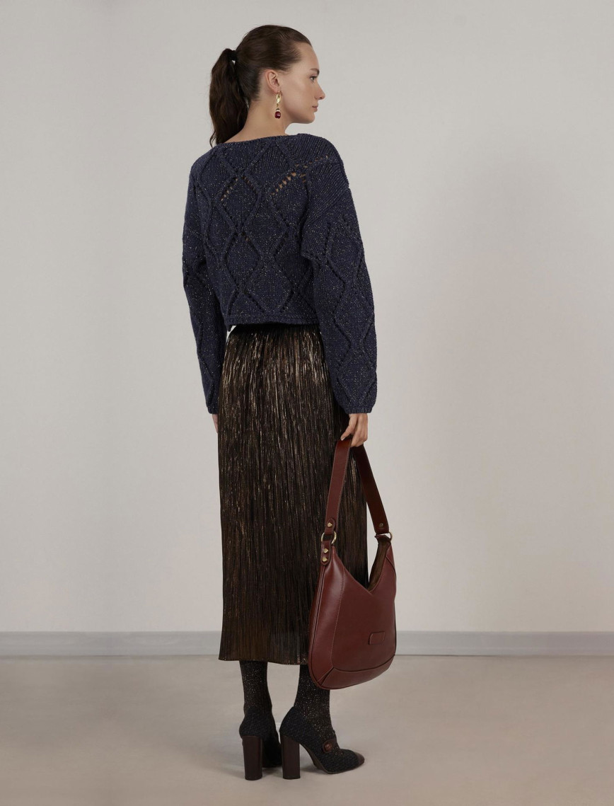 Uzun Kollu Bisiklet Yakalı Triko Uzun Kollu Bisiklet Yakalı Triko