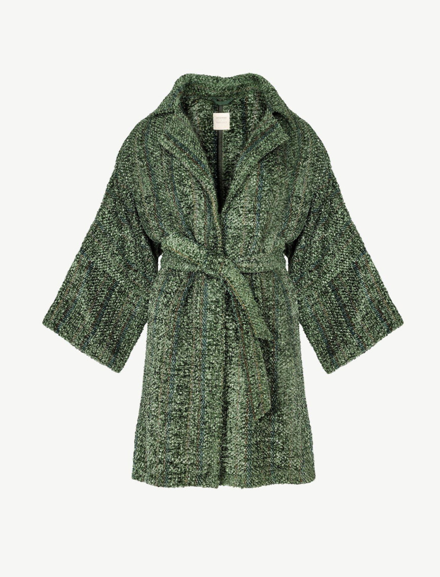 YARGICI Triko Garnili Pardösü YARGICI Triko Garnili Pardösü