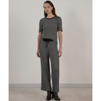 YARGICI Kontrast Detaylı Triko Pantolon YARGICI Kontrast Detaylı Triko Pantolon