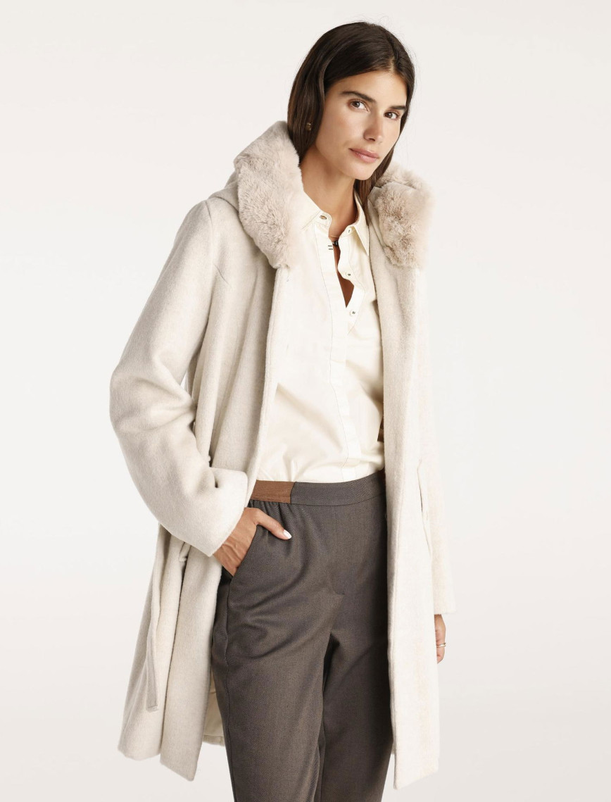 YARGICI Kapüşon Detaylı Palto