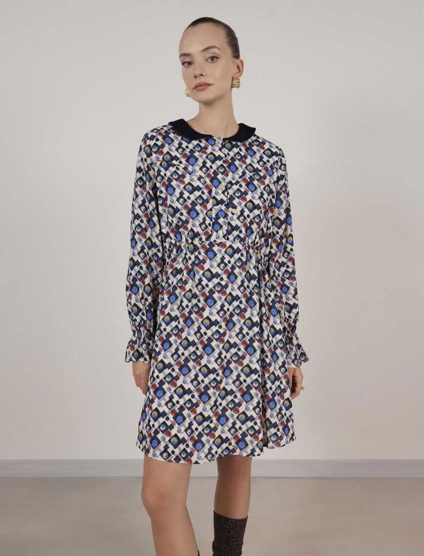 YARGICI Pat Detaylı Elbise YARGICI Pat Detaylı Elbise