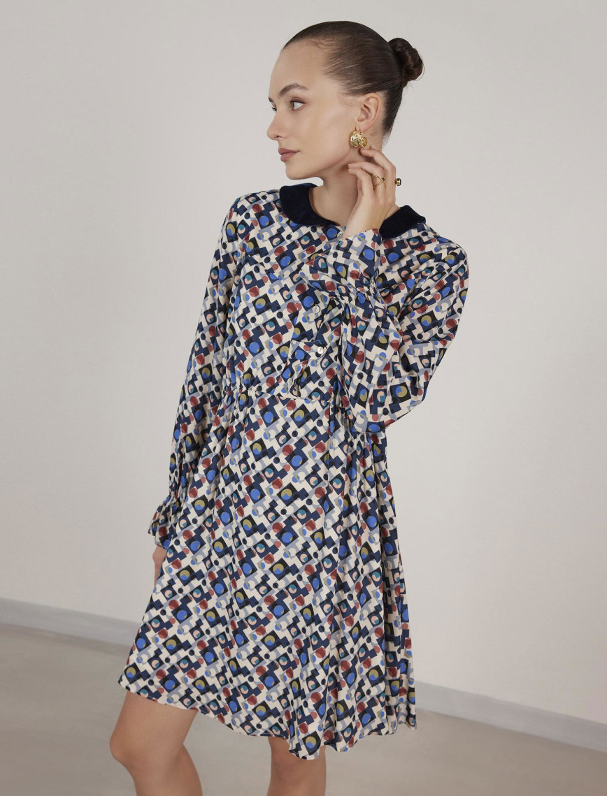 YARGICI Pat Detaylı Elbise YARGICI Pat Detaylı Elbise