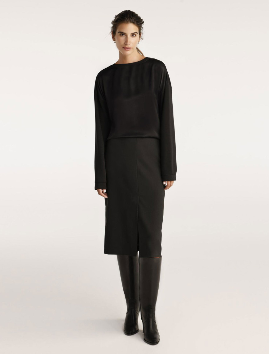 YARGICI Yırtmaç Detaylı Kalem Etek YARGICI Yırtmaç Detaylı Kalem Etek