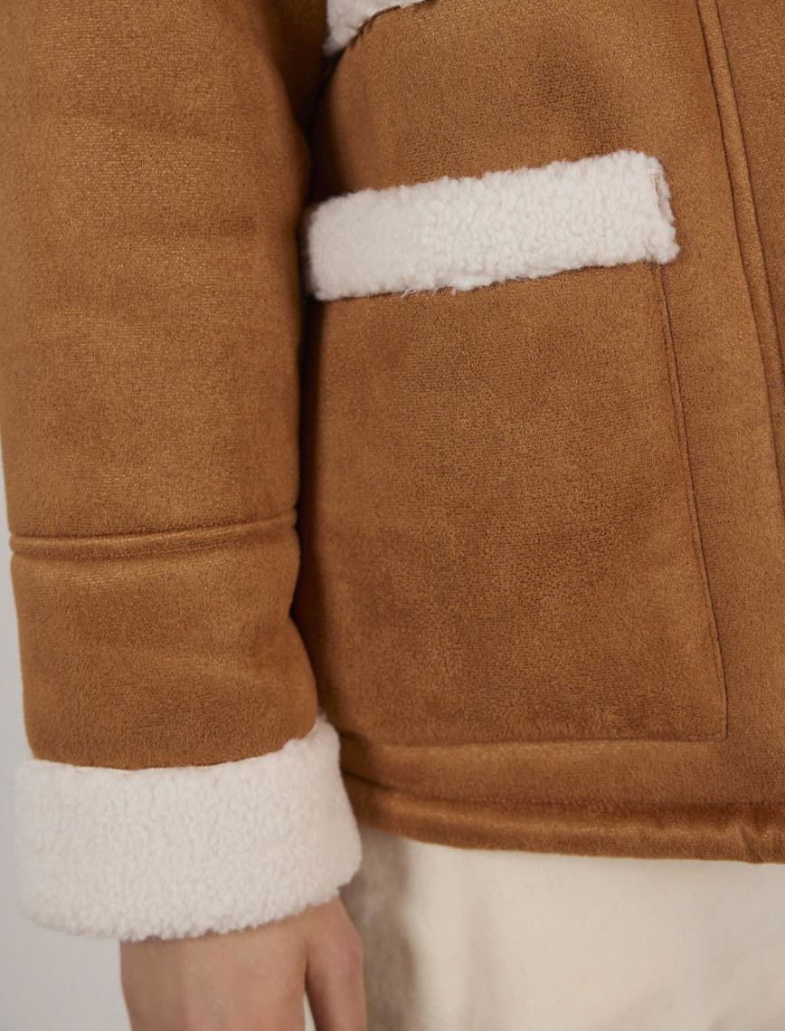 YARGICI Kürk Detaylı Uzun Mont YARGICI Kürk Detaylı Uzun Mont