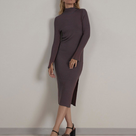 YARGICI Dik Yaka Triko Elbise YARGICI Dik Yaka Triko Elbise