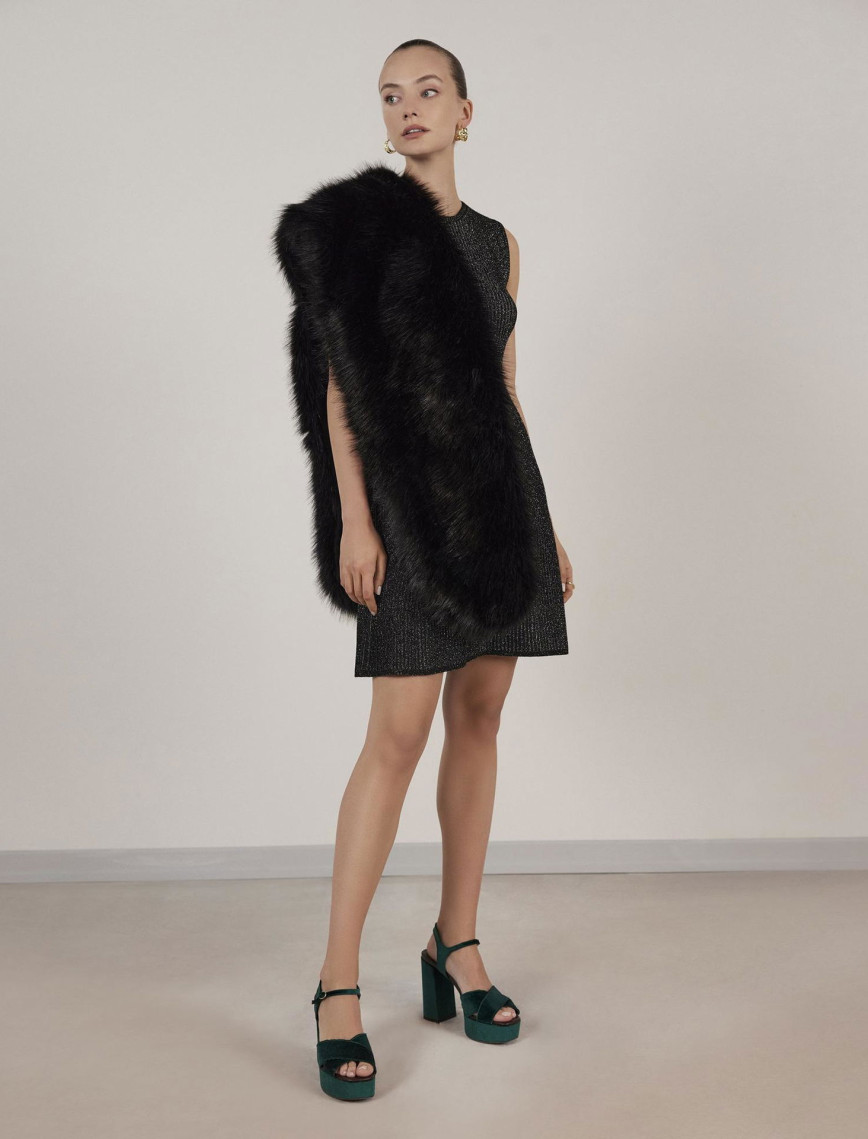 YARGICI Volanlı Triko Elbise YARGICI Volanlı Triko Elbise