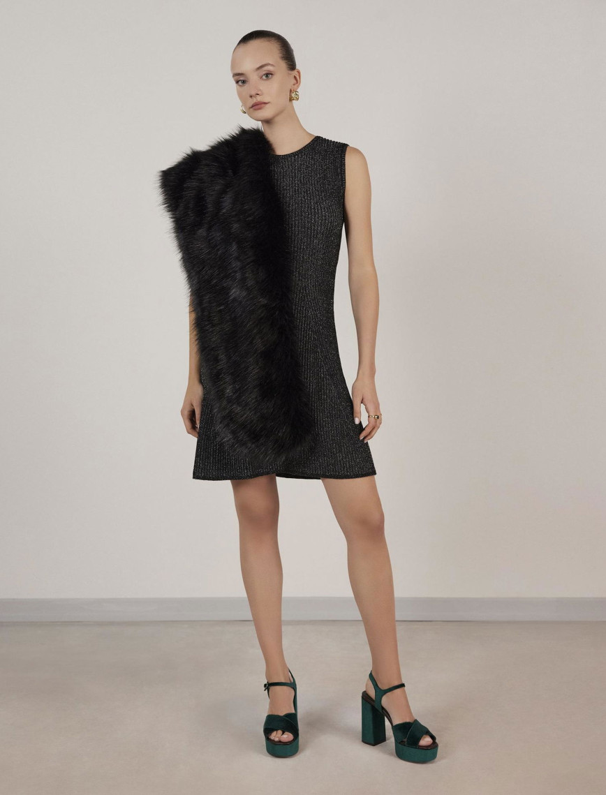 YARGICI Volanlı Triko Elbise YARGICI Volanlı Triko Elbise