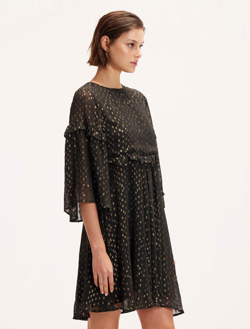 YARGICI Fırfır Detaylı Elbise YARGICI Fırfır Detaylı Elbise