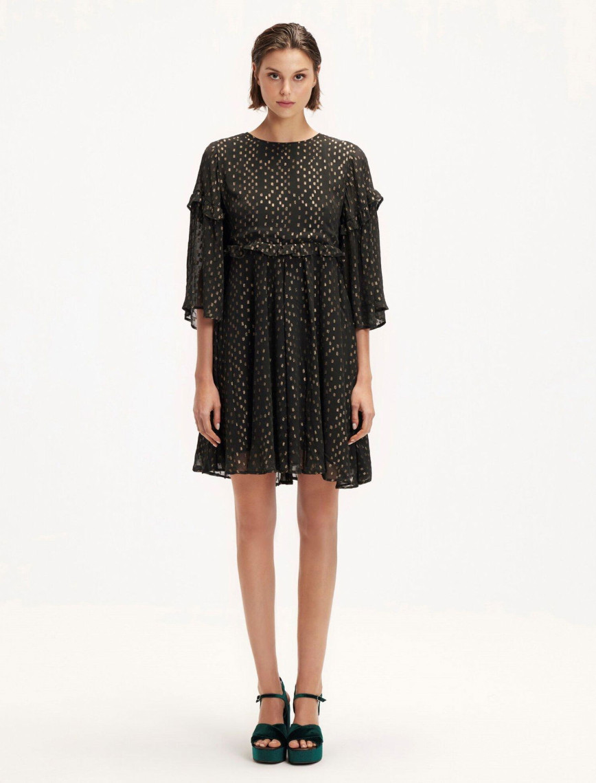 YARGICI Fırfır Detaylı Elbise YARGICI Fırfır Detaylı Elbise