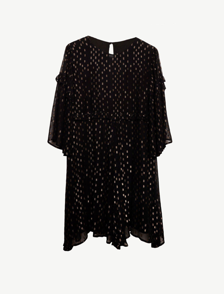 YARGICI Fırfır Detaylı Elbise YARGICI Fırfır Detaylı Elbise