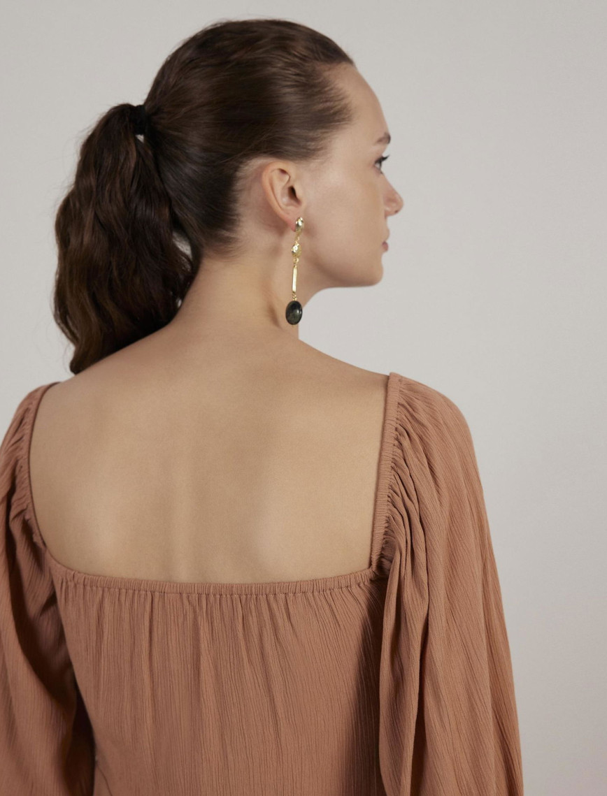 YARGICI Uzun Kollu Uzun Elbise