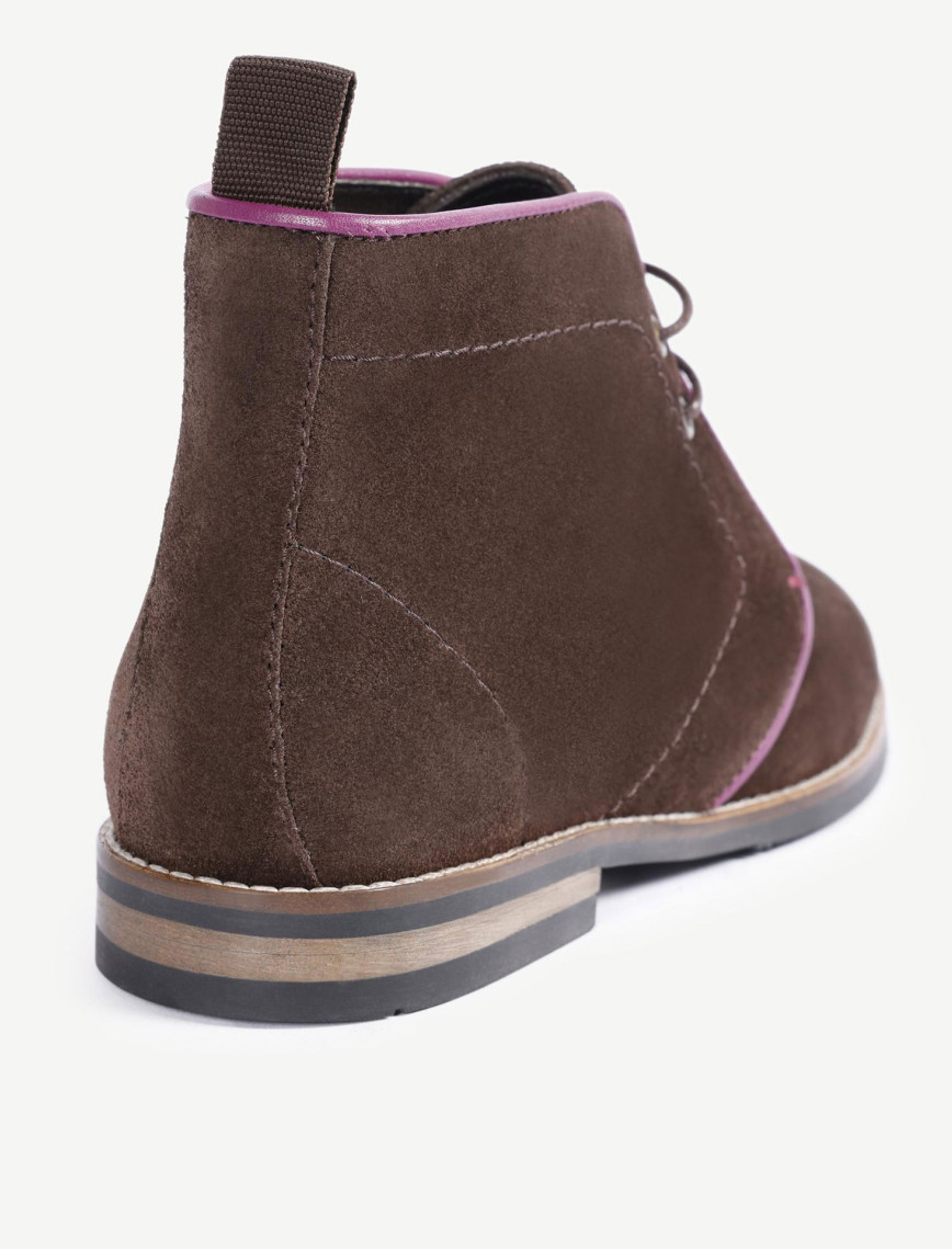 YARGICI Renk Detaylı Deri Süet Bot YARGICI Renk Detaylı Deri Süet Bot