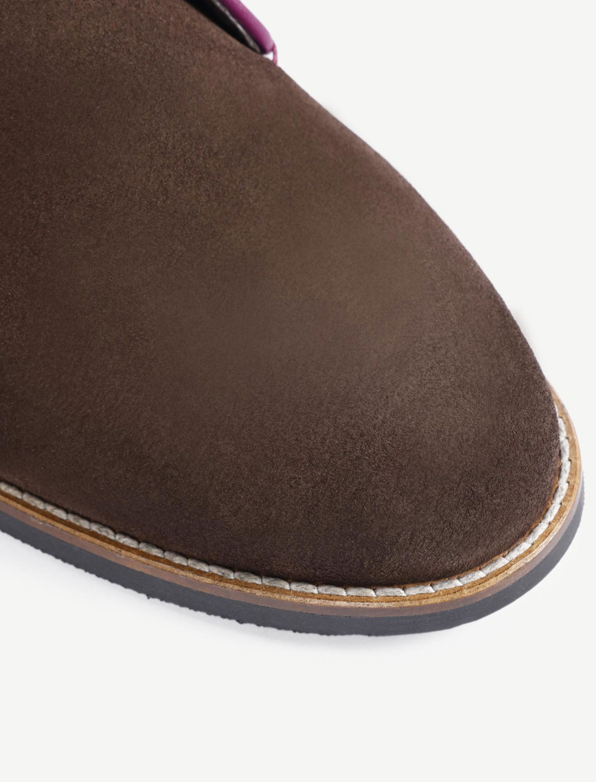 YARGICI Renk Detaylı Deri Süet Bot YARGICI Renk Detaylı Deri Süet Bot