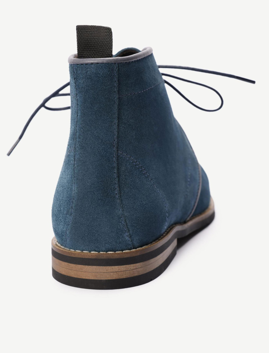 YARGICI Renk Detaylı Deri Süet Bot YARGICI Renk Detaylı Deri Süet Bot