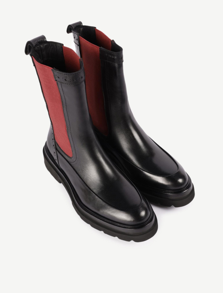 YARGICI Renkli Lastikli Deri Bot YARGICI Renkli Lastikli Deri Bot