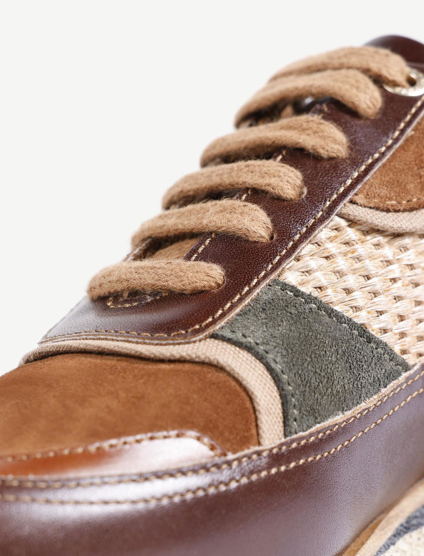 YARGICI Hasır Detaylı Deri Sneaker YARGICI Hasır Detaylı Deri Sneaker