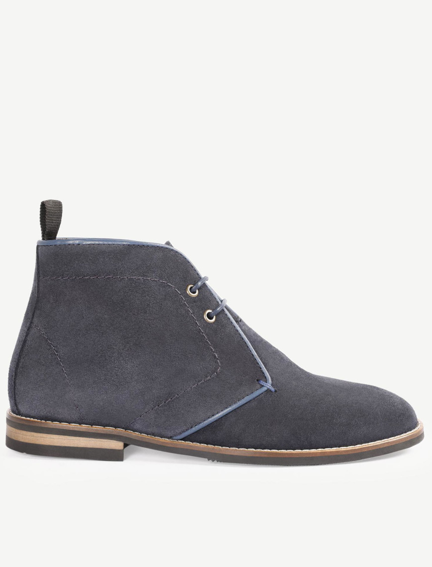 YARGICI Renk Detaylı Deri Süet Bot YARGICI Renk Detaylı Deri Süet Bot